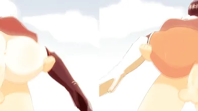 Horny Bosses in Split Screen Threesome!