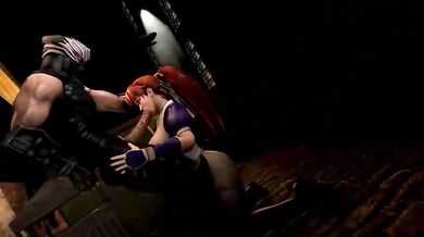 Ryu Hayabusa gets fucked by Kasumi Onagi in a steamy hentai threesome!