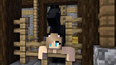 Watch Minecraft characters have hot sex with four horses in this exciting porn video!