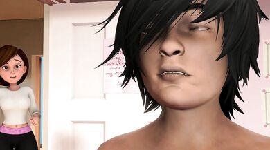 The young and beautiful blonde, Violet, was almost caught red-handed by her boyfriend, Donkboy, while she was masturbating in the bathroom