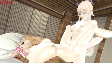 Twin Neko Futa Ayaka in a Sexy Futanari SFM by Dollx