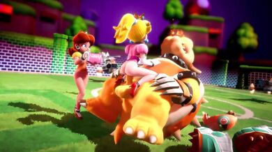 Watch as this hot babe, Peach Sore Loser, wears a sexy corset in the hentai porn video On Model3d