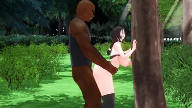 Reiko Park is always horny and likes to play with her BBC, Tachumi will make her wet every time!