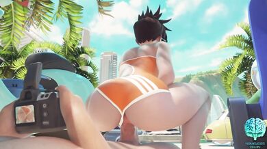 Unidentified Tentacle Creature Gropes and Fucks the Unaware Yeero in a Mix of Sexual Positions while Floating on Right Round Babys Bouncy Breasts