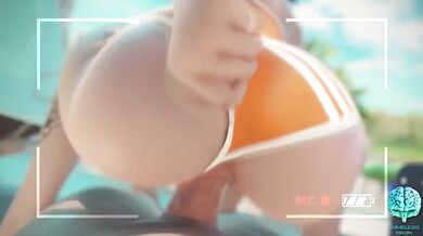 Unidentified Tentacle Creature Gropes and Fucks the Unaware Yeero in a Mix of Sexual Positions while Floating on Right Round Babys Bouncy Breasts