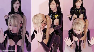 Tifa and Marie: The Perfect Ass Holes for a One Eyed Monster AO2 [1 paladin]