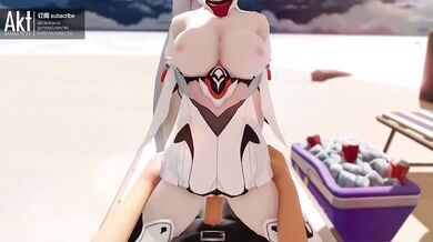 On the beach with Kiana, its ACT time!