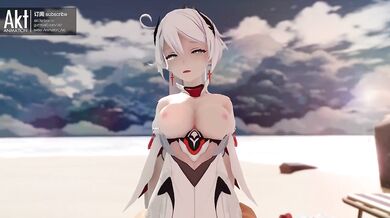 On the beach with Kiana, its ACT time!