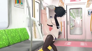 Sexual Odyssey of a Futa Black Haired Girl in the Train (Sinensian)