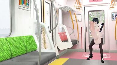 Sexual Odyssey of a Futa Black Haired Girl in the Train (Sinensian)