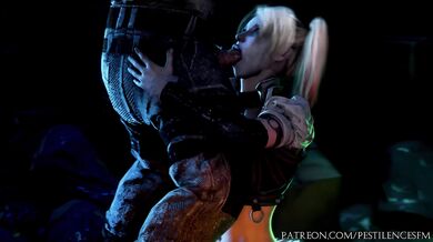 Rebel Cumshot: Harley Quinn Gets For*ced By Pestilence in SFM