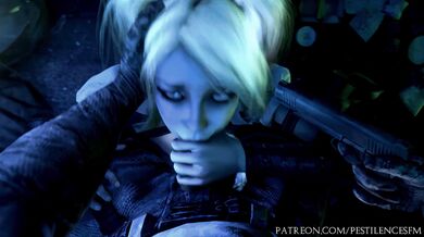 Rebel Cumshot: Harley Quinn Gets For*ced By Pestilence in SFM