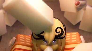 Watch as Azoukl gets a Roblox blowjob in this hot porn video!