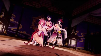 A group of sexy demonic dogs are having an orgy in the woods, and they call it Inuzuma MMD!