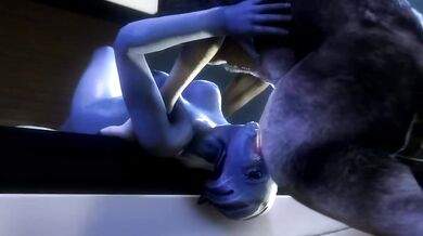 "The Incredible Love Affair of Liara and Her Beloved Dog Who Face Fucks Her!"