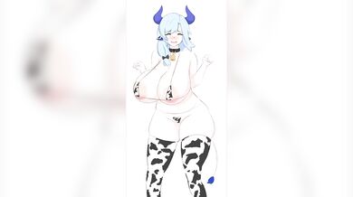 '"Melancholic Milkmaid in a Bikini Gets Down with Sad Cat"