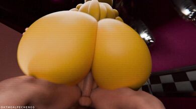 'Greenroom Gangbang: Chica the Toy Gets Filled by Hentai Bros'