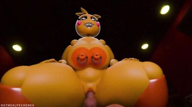 'Greenroom Gangbang: Chica the Toy Gets Filled by Hentai Bros'