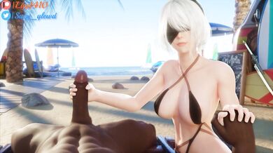 "Sexy Summer Beach Day with Two Big-Boobed Babes"