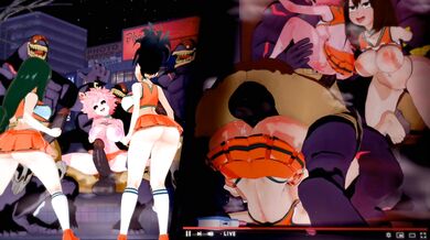 'Eternal Love: The Tale of Momo and Tsuyu Rescuing Mina from the Clutches of Nomus'