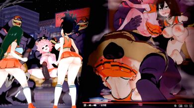 'Eternal Love: The Tale of Momo and Tsuyu Rescuing Mina from the Clutches of Nomus'