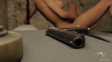 'Busty MILF Solo Play with Realistic Dildo in Nature『SandflyActual』'