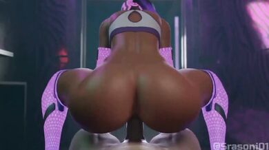 "Busty Blonde Sombra at the Club: Srsasoni's Hentai Dream Come True!"