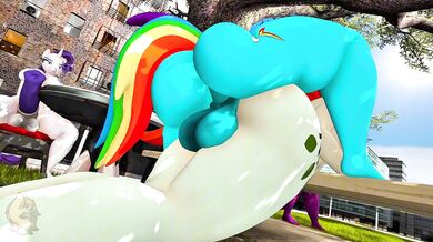 'Lost in a Rainbow Dash fantasy world'