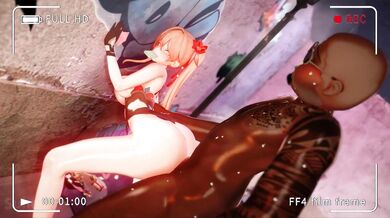 "Sexy Milkmaid Suhe Loves to Play with Her Giant Breasts and Cum-filled Tits in the Barn!"