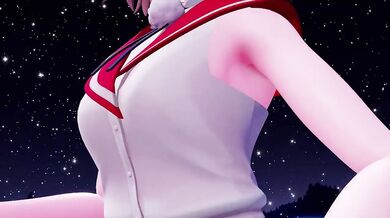 "Busty MILF Mina gets pounded by two muscular dudes while her husband watches"