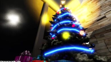 "Rudolph the Red-Nosed Reindeer and His Merry Men Get Stuffed and Satisfied on Christmas Eve"