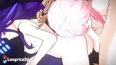 "Miko and Raiden: A Tale of Love and Lust in the Forest"