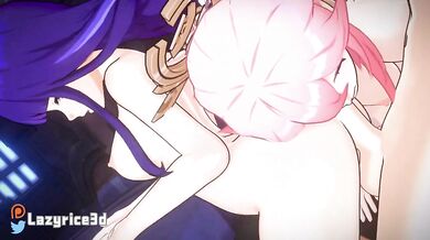 "Miko and Raiden: A Tale of Love and Lust in the Forest"