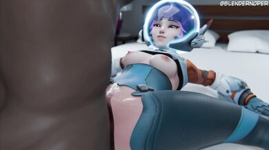 "Exploring the Depths of Space with a Seductive Astronaut"