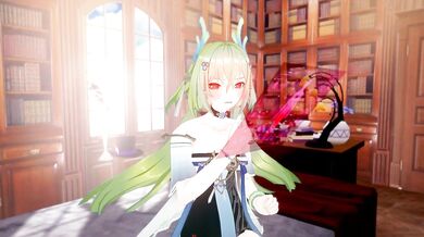 'The Aether Gazer: An Osiris Mission, Starring Blonde Hair in a 3D MMD Creampie Hentai Video with X-ray Vision and Missionary Sex Positions'.