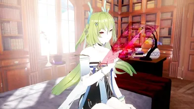 'The Aether Gazer: An Osiris Mission, Starring Blonde Hair in a 3D MMD Creampie Hentai Video with X-ray Vision and Missionary Sex Positions'.