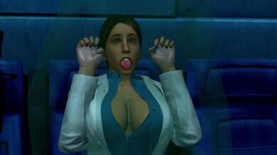 'Deep Throat Titty Fuck with Busty Brunette'