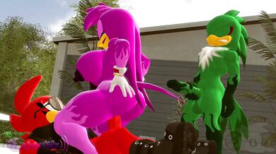 'Waterfalling Cockscrewing with Flying Dildo in the Bathroom [hentaibuckets]'