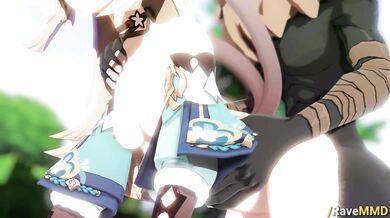 Watch the full compilation of hentai MMD videos featuring Rave characters!