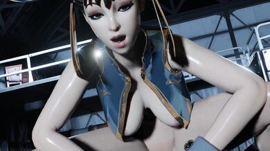 'Street Fighter Hentai: Chun Li riding her partner's character while fulfilling his every desire'