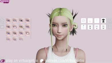 "Sexy Nerd Girl in Virtual Reality Browser Game Adventure"
