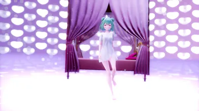 'Nude Neko Maid Loungewear Rushia Version 2 [No Clothes, Cat Ears & Tail]'