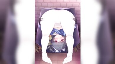 "Wasting away in the trash can, Miyu moans as she desperately seeks release from her overflowing rubbish bin."