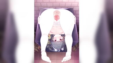 "Wasting away in the trash can, Miyu moans as she desperately seeks release from her overflowing rubbish bin."