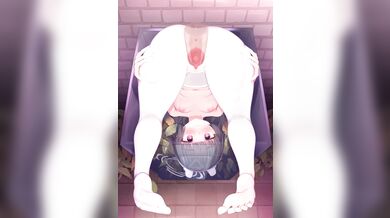 "Wasting away in the trash can, Miyu moans as she desperately seeks release from her overflowing rubbish bin."