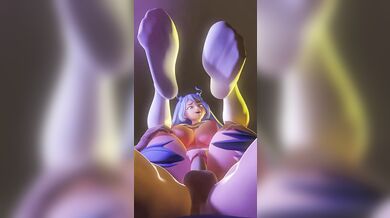 "Mrs. Nijima, a hot teacher with long black hair and socks, goes home after school to take care of her kids."