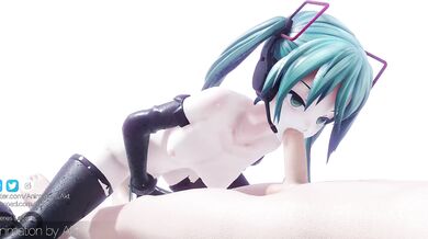 "The Virtual Blow Job Queen: Hatsune Miku Sucks and Swallows"