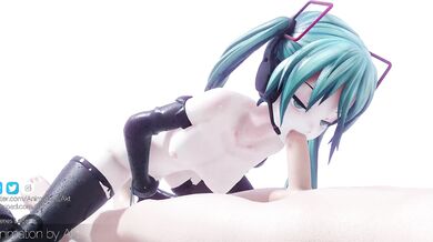 "The Virtual Blow Job Queen: Hatsune Miku Sucks and Swallows"
