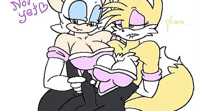 "Double Fisted: A Rouge and Futanari Tailspin"