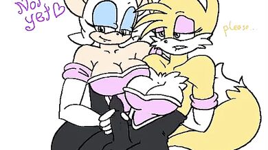 "Double Fisted: A Rouge and Futanari Tailspin"